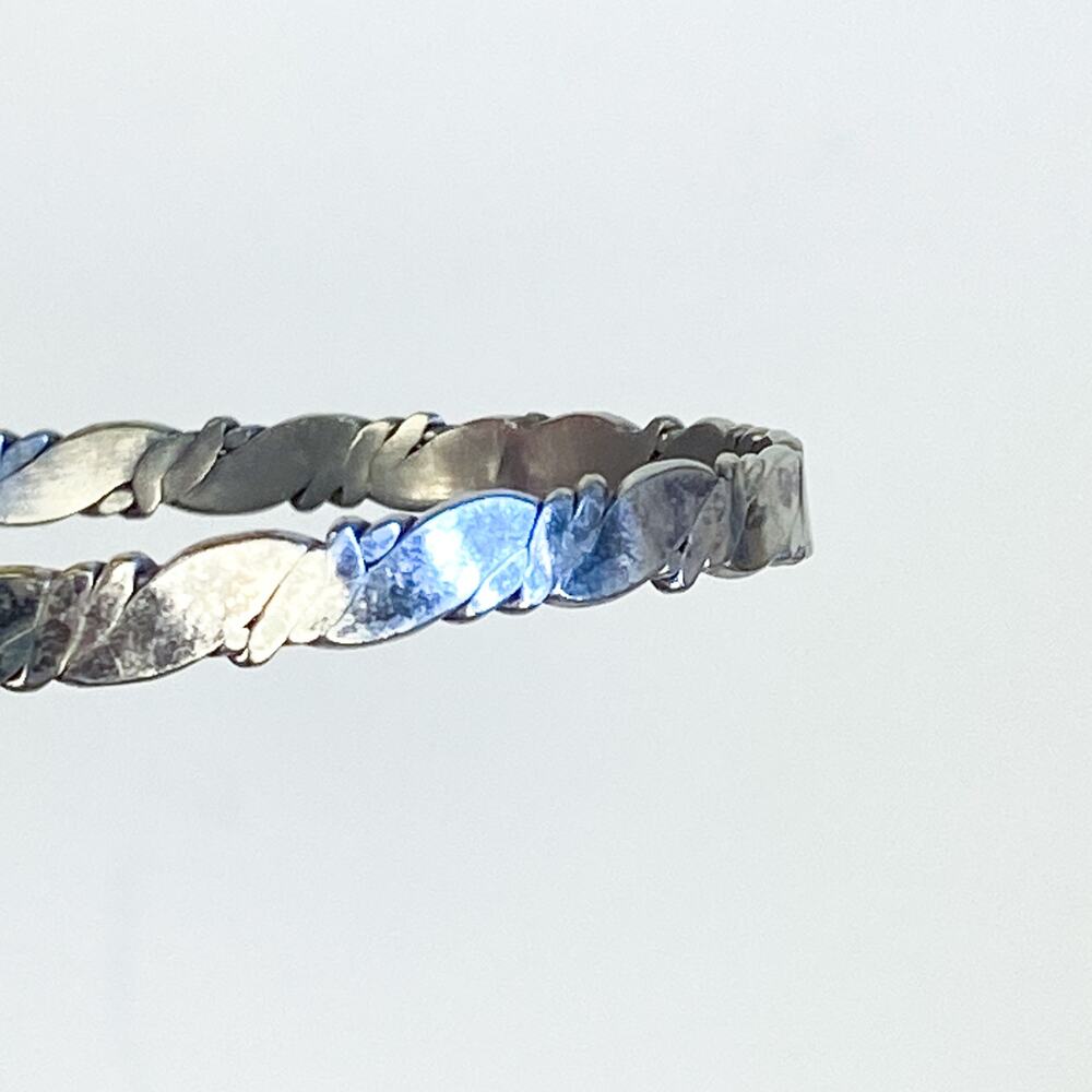 Made in Mexico Bangle Silver Plated Bracelet - Picture 3 of 7